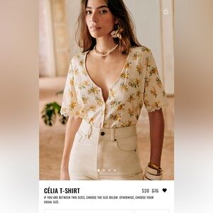 ISO! SÉZANE Celia top in size XS